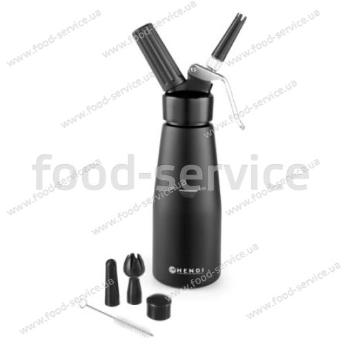 Сифон для збивання вершків 0,5 л чорний HENDI KITCHEN LINE 588420